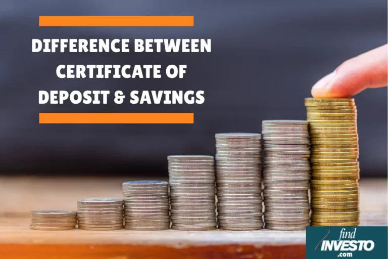 difference between certificate of deposit and savings
