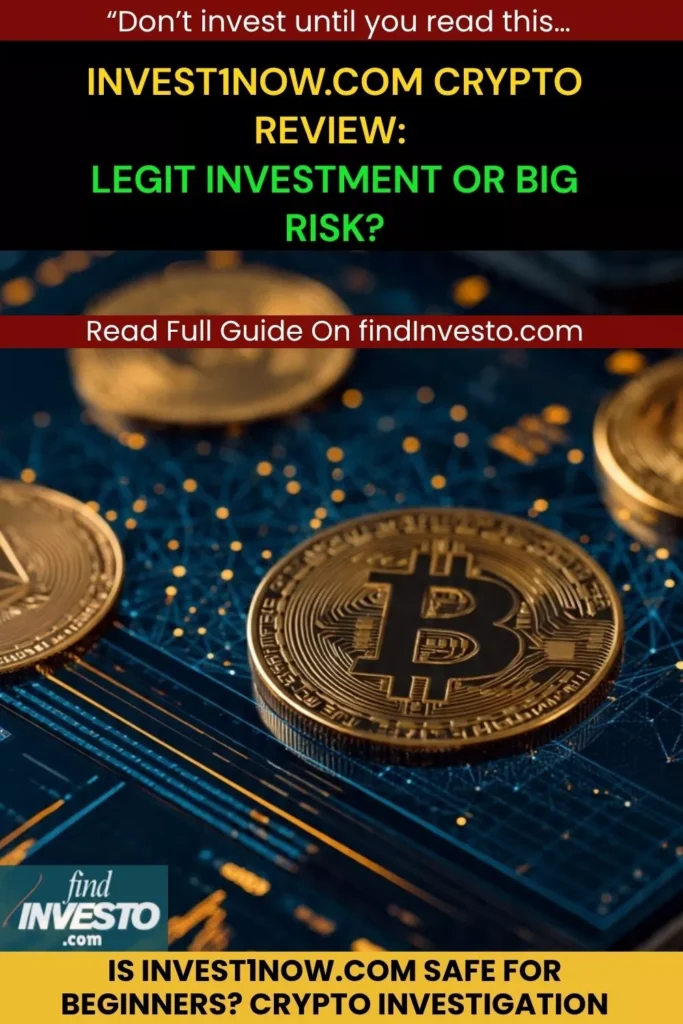 Invest1Now.com Cryptocurrency Legit or a Scam?